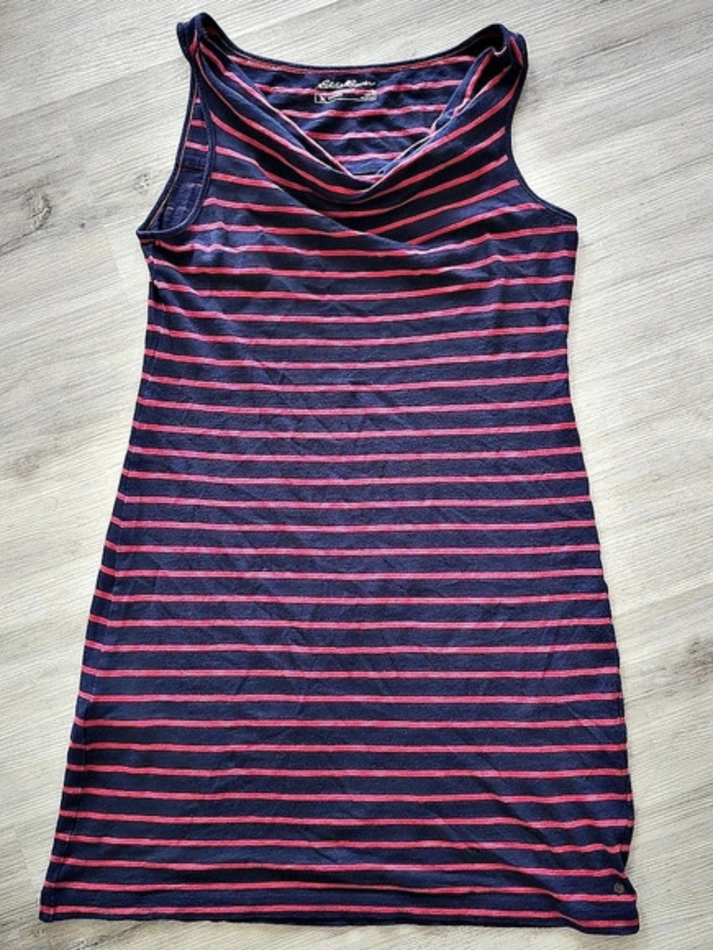 Eddie Bauer Striped Cotton Mini Dress Size Small